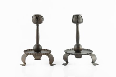 Lot 825 - Glasgow School A pair of Arts & Crafts...