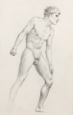 Lot 161 - 19th Century School 'Untitled nude male study'...