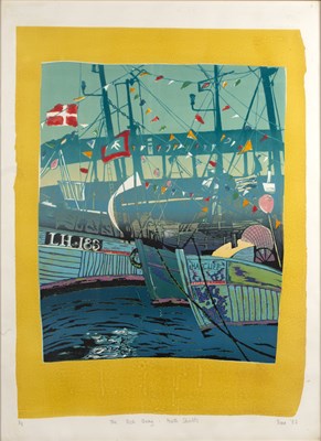 Lot 182 - Fiona (Contemporary) 'The fish Quay, North...