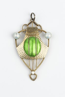 Lot 709 - Continental School Arts and Crafts enamel...