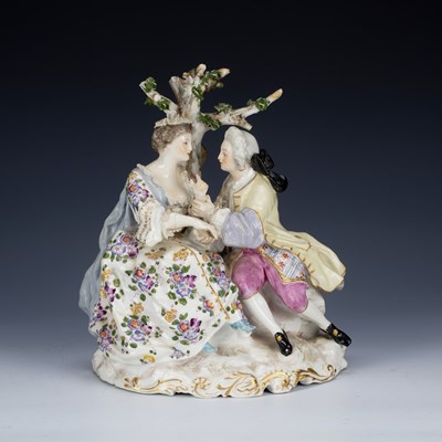 Lot 257 - Edmé Samson of Paris porcelain figure group of...