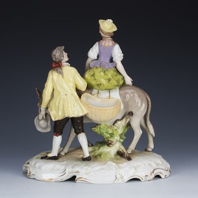 Lot 258 - Karl Ens of Volkstedt porcelain figure group...