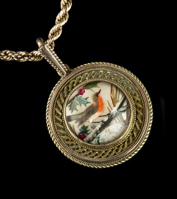 Lot 264 - A rock crystal intaglio pendant, circa 1870,...