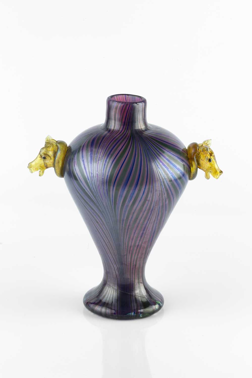 Lot 858 - Fratelli Toso Murano glass vase, circa 1910...