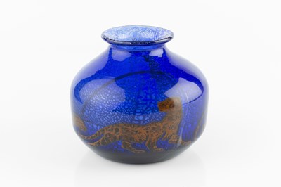 Lot 842 - Muller Frères Lunéville Vase, circa 1900 blue...