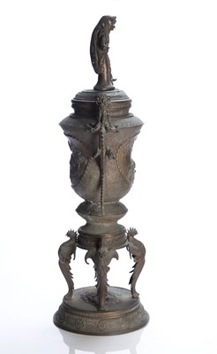 Lot 410 - Large bronze vase Japanese, 19th Century...