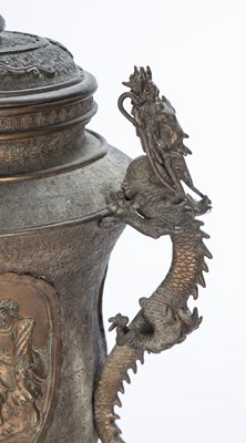 Lot 410 - Large bronze vase Japanese, 19th Century...