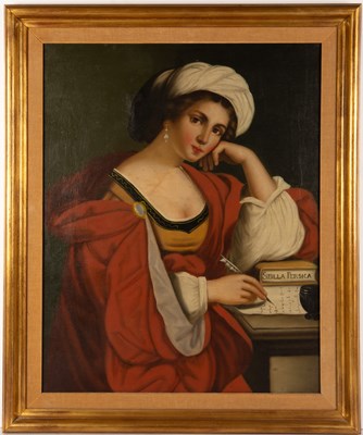 Lot 170 - After Guercino, Sibilla Persica, oil on canvas,...