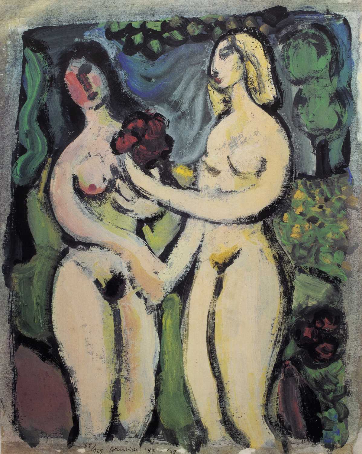 Lot 83 - Corneille (1922-2010) Le Blonde et Brunette...