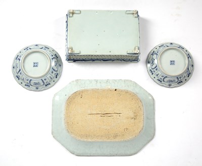 Lot 413 - Group of blue and white porcelain Chinese and...