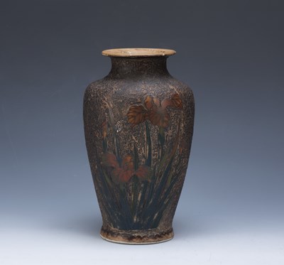 Lot 331 - Enamel overlaid Satsuma vase Japanese, Meiji...