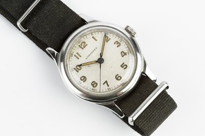 Lot 289 - A stainless steel wristwatch by Longines, the...