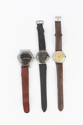 Lot 310 - Three wristwatches by Lanco, the first with...