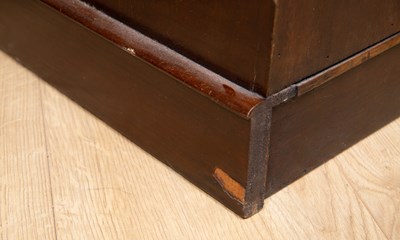 Lot 528 - A pair of Georgian bow fronted mahogany four...