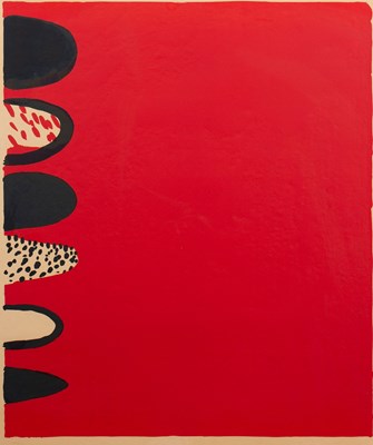 Lot 166 - Terry Frost (1915-2003) Red with Black on the...