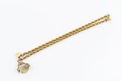 Lot 22 - A fancy-link bracelet and pendant, the double...