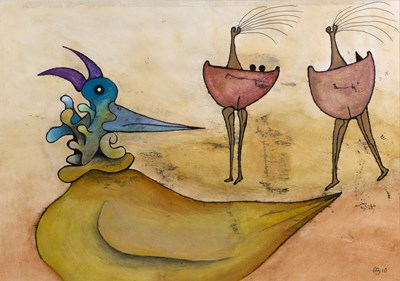 Lot 410 - Desmond Morris (b.1928) The Messenger, 2010...