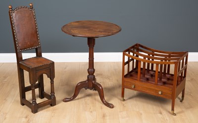 Lot 174 - A George III mahogany dished top tripod table,...