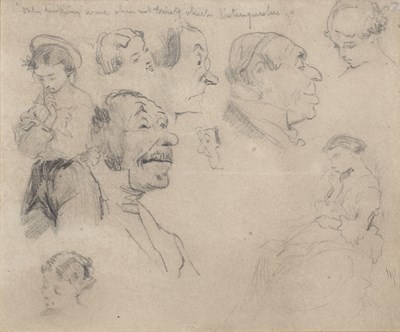 Lot 222 - Randolph Caldecott (1846-1886) Character study...