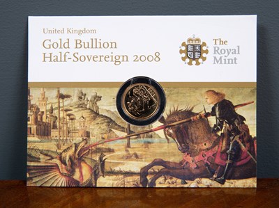 Lot 1 - A 2008 gold half sovereign with its Royal Mint...