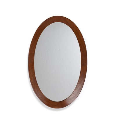 Lot 781 - Danish School Oval wall mirror, circa 1960...