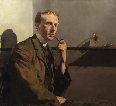 Lot 314 - Anna Airy (1882-1964) Portrait of Mr Pocock,...