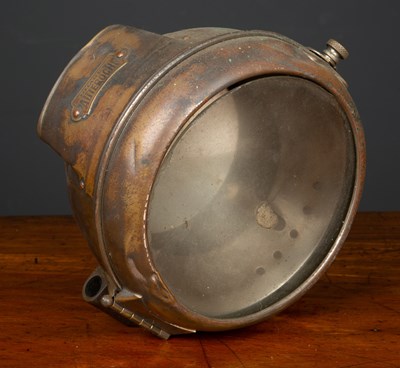 Lot 211 - A Phares Auteroche Motorcycle lamp with...
