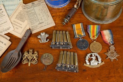 Lot 61 - Militaria relating to Assistant Sergeant James...