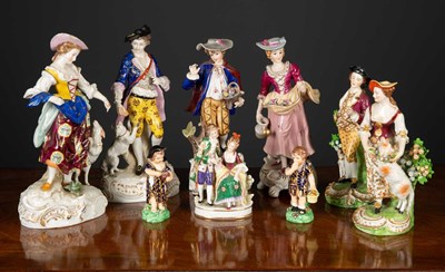Lot 189 - A pair of late 18th century Duesbury Derby...