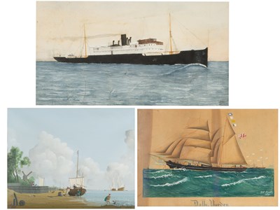 Lot 191 - Nautical interest 'Dolly Varden', ships at sea,...