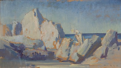 Lot 382 - Arthur James Murch (1902-1989) Rocky Coastline...