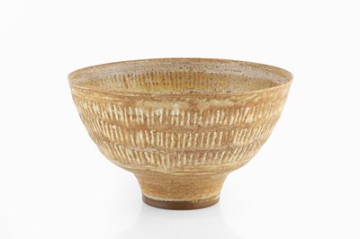 Lot 588 - Peter Wills (Contemporary) Footed bowl ochre...