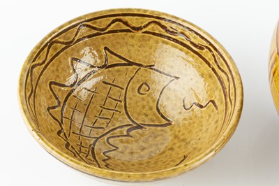 Lot 549 - Clive Bowen (b.1943) Bowl slip decorated with...