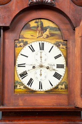 Lot 301 - A 19th century mahogany longcase clock, the...