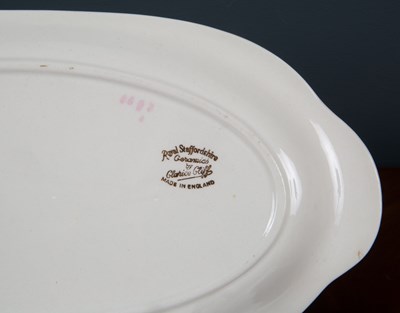 Lot 192 - A Clarice Cliff Newport waterlily cream jug,...