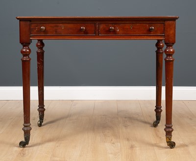 Lot 218 - An early 20th century mahogany two drawer side...
