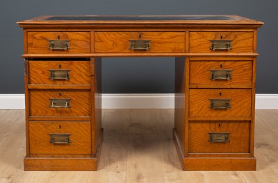 Lot 223 - An early 20th century elm and pine pedestal...