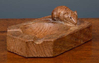 Lot 65 - A carved oak Robert (Mouseman) Thompson...