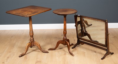 Lot 256 - A 19th century fruitwood wine table with a...