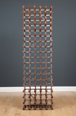 Lot 197 - A wine rack 53cm x 178cm