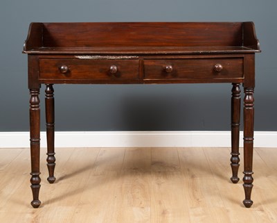 Lot 352 - A 17th century oak chest of two short and...