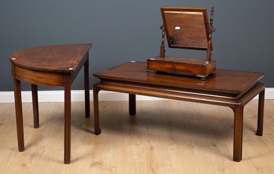Lot 347 - A George III mahogany swing dressing table...