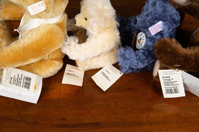 Lot 126 - A group of four modern Steiff bears of various...