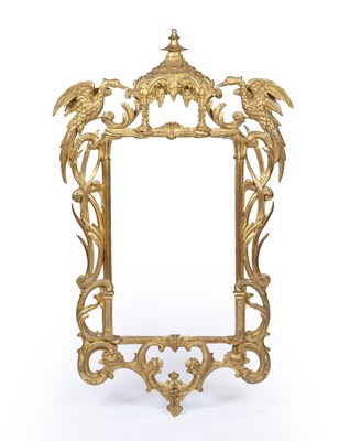 Lot 150 - An 18th century gilt wood and gesso mirror...