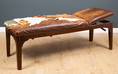 Lot 351 - An Allen & Hanburys oak framed adjustable...