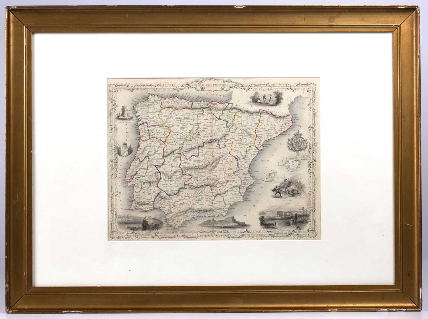 Lot 194 - After Emanuel Bowen Map of Surrey, divided...