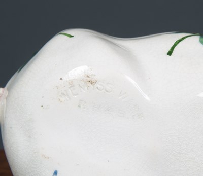 Lot 492 - A Wemyss Ware shamrock ceramic pig, circa 1900...