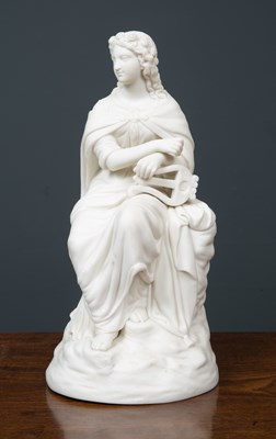 Lot 493 - A 19th century Parian ware type figure of a...