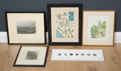 Lot 323 - Magdalen Bridge Oxford, print, framed and...