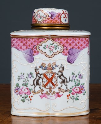 Lot 120 - An antique Sampson famille rose porcelain tea...